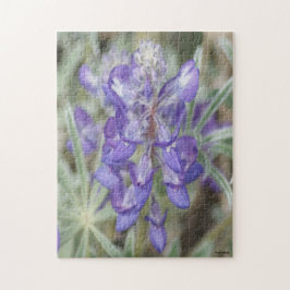 Quebra-cabeça F18 Flores Selvagens Roxas Lupina Anual