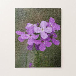 Quebra-cabeça F19 Flores Roxas Chamas Foguete