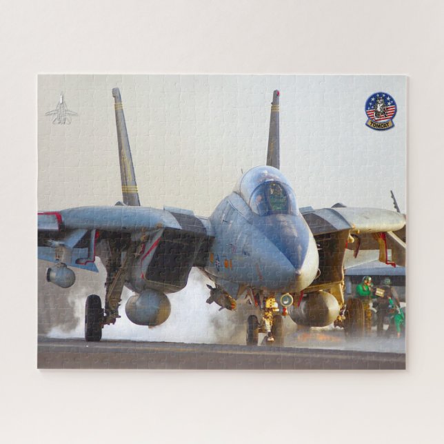 Quebra-cabeça F-14 "LANÇAMENTO" TOMCAT (16 x 20 polegadas) (Horizontal)