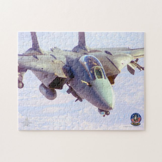 Quebra-cabeça F-14 "REFUEL" TOMCAT (11x14 polegadas) (Horizontal)
