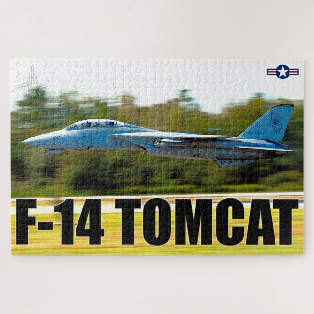 Quebra-cabeça F-14 "TOMCAT" (20x30 polegadas) (Horizontal)
