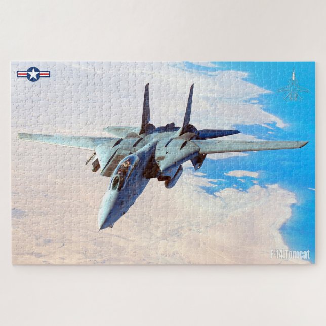Quebra-cabeça F-14 TOMCAT "DESERT PATROL" (20x30 polegadas) (Horizontal)