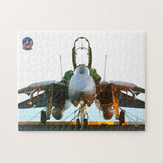 Quebra-cabeça F-14 TOMCAT "FLIGHTDECK" (11x14 polegadas) (Horizontal)