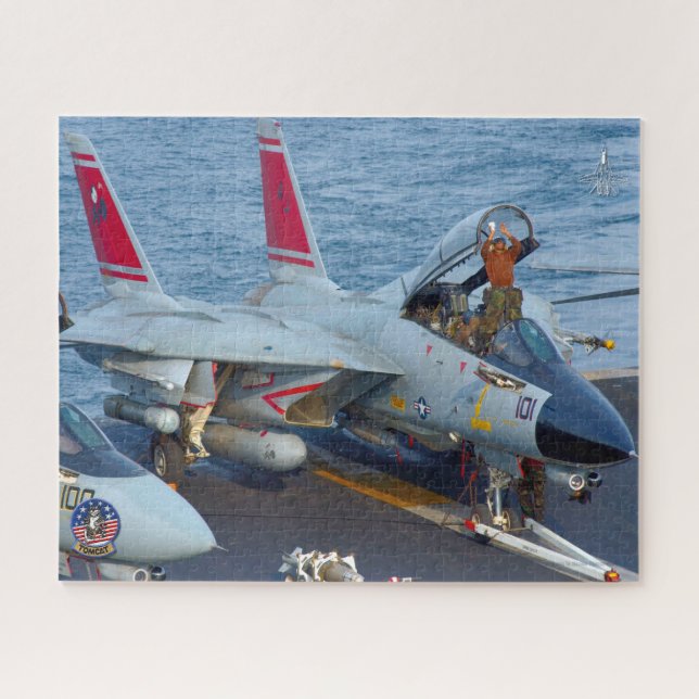 Quebra-cabeça F-14 TOMCAT "FLIGHTDECK" (16 x 20 polegadas) (Horizontal)