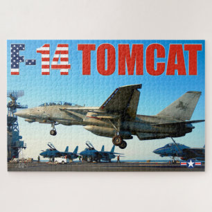Quebra-cabeça F-14 TOMCAT "HOOK DOWN" (20x30 polegadas)