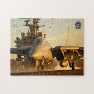 Quebra-cabeça F-14 TOMCAT "LANÇAMENTO SOL" (11x14 polegadas)