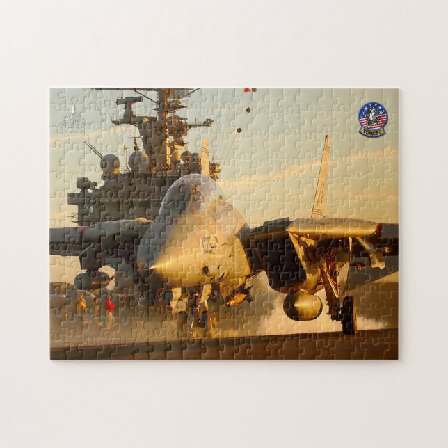 Quebra-cabeça F-14 TOMCAT "LANÇAMENTO SOL" (11x14 polegadas) (Horizontal)