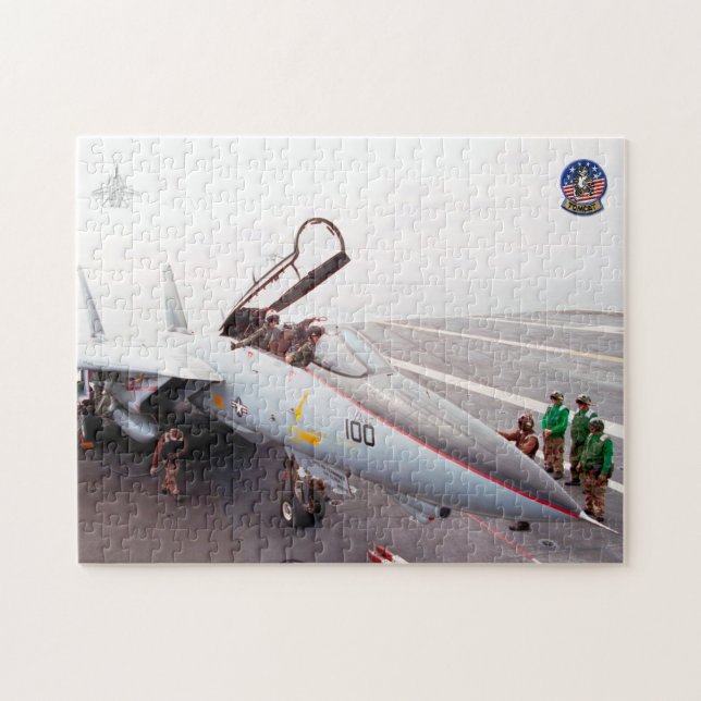 Quebra-cabeça F-14 TOMCAT "PRÉ-VOO" (11 x 14 polegadas) (Horizontal)