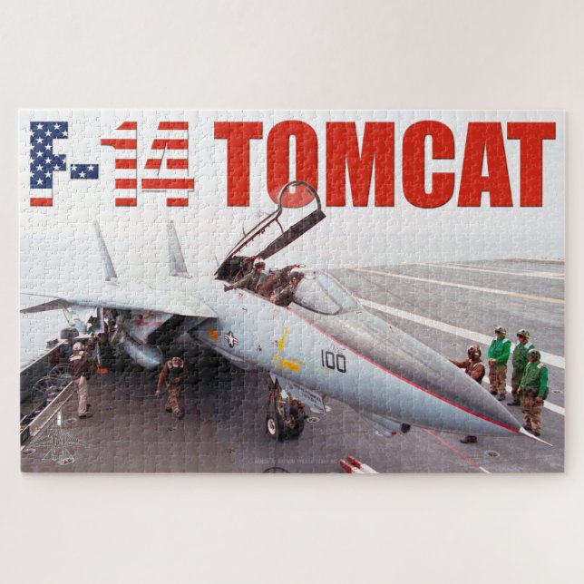 Quebra-cabeça F-14 TOMCAT "PRÉ-VOO" (20x30 polegadas) (Horizontal)