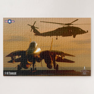 Quebra-cabeça F-14 TOMCAT "SUNSET OPS" (20 x 30 polegadas)