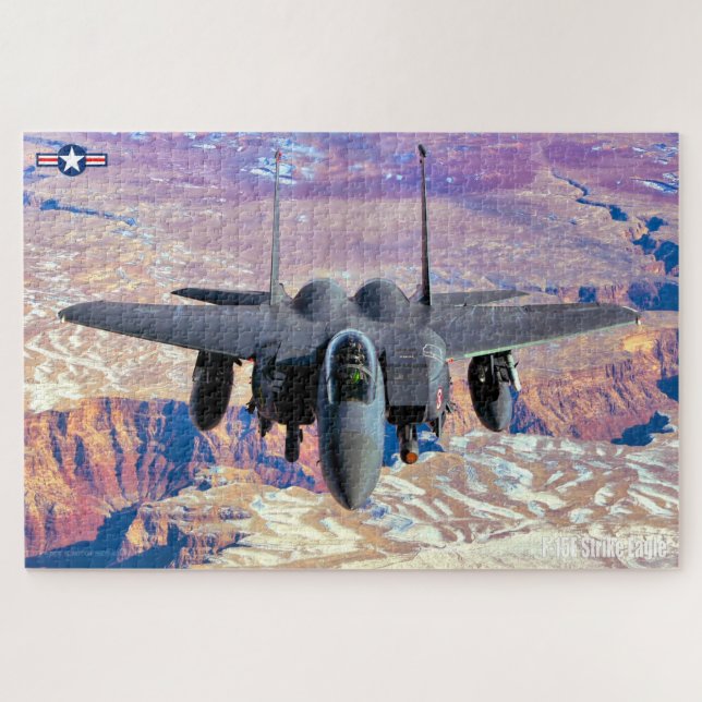 Quebra-cabeça F-15E STRIKE EAGLE - GRAND CANYON (20x30 POLEGADAS (Horizontal)