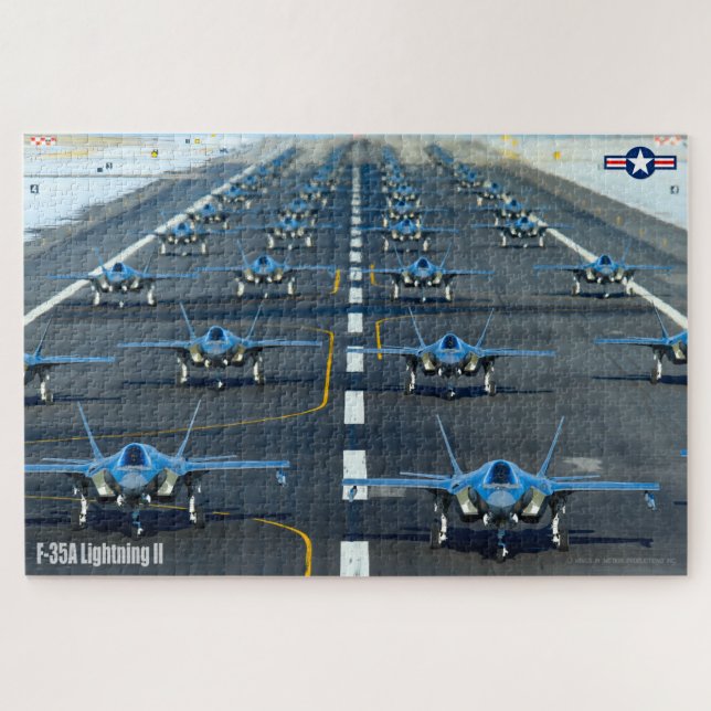 Quebra-cabeça F-35A LIGHTNING II (20x30 POLEGADAS) (Horizontal)