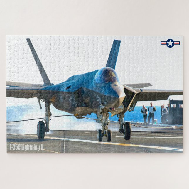Quebra-cabeça F-35C LIGHTNING II (20x30 POLEGADAS) (Horizontal)
