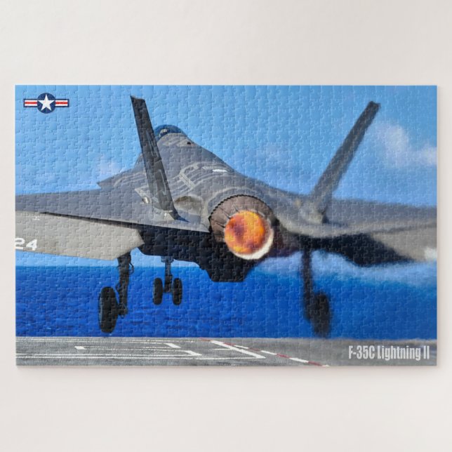 Quebra-cabeça F-35C LIGHTNING II (20x30 POLEGADAS) (Horizontal)