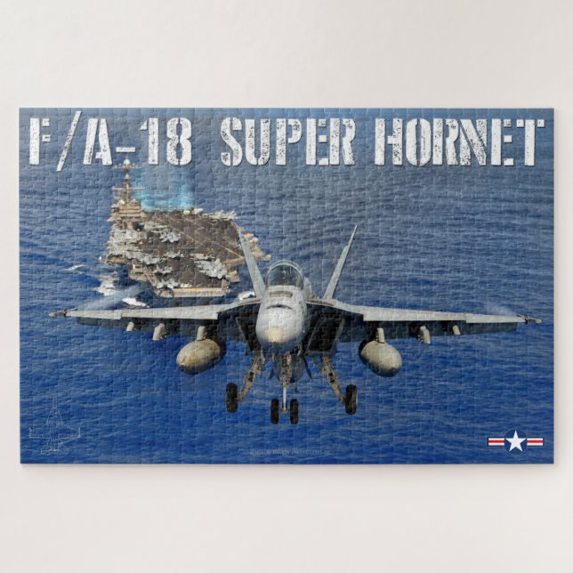 Quebra-cabeça F/A- 18 SUPER HORNET (20x30 POLEGADAS) (Horizontal)