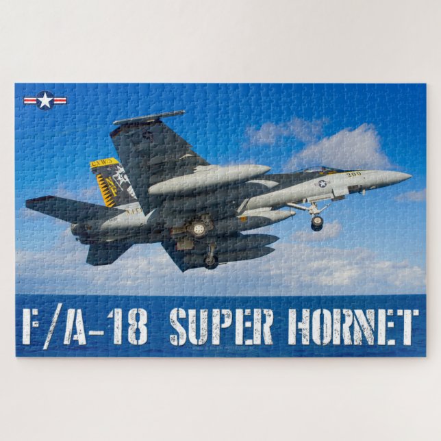 Quebra-cabeça F/A- 18 SUPER HORNET (20x30 POLEGADAS) (Horizontal)