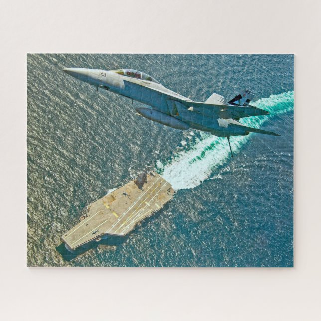 Quebra-cabeça F/A-18F SUPER HORNET (16x20 POLEGADAS) (Horizontal)
