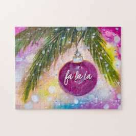 Quebra-cabeça Fa La Watercolor Ornament (Desafio)