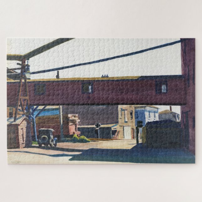 Quebra-cabeça Fábrica de Caixas, Gloucester | Edward Hopper | (Horizontal)