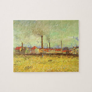 Quebra-cabeça Fábricas em Asnieres por Vincent van Gogh