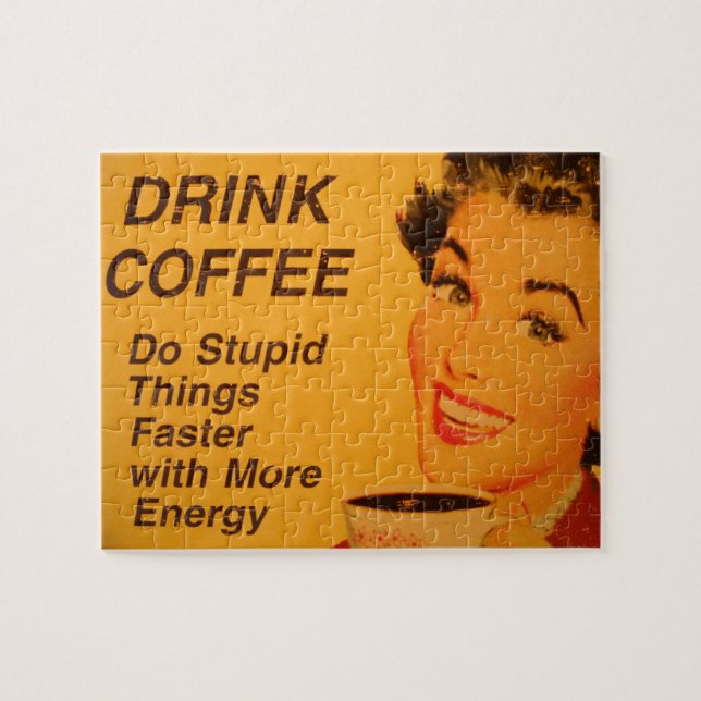 Quebra-cabeça Faça coisas estúpidas mais rápido (Horizontal)