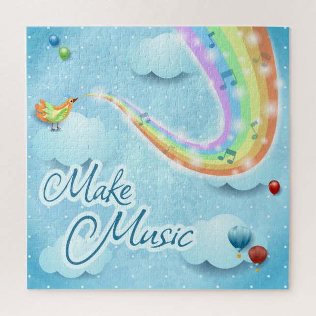 Quebra-cabeça Faça música, arte digital (Vertical)