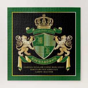 Quebra-cabeça Faça seu próprio Casaco de armas emblema de leã