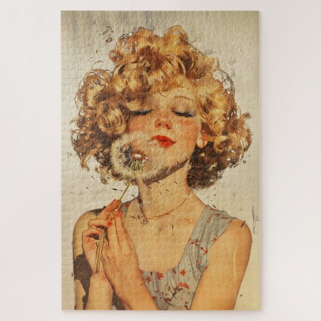 Quebra-cabeça Faça um Dandelion de desejo (Vertical)