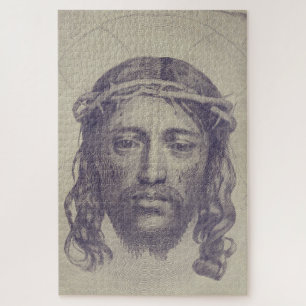 Quebra-cabeça Face de Cristo no Véu de Santa Verônica Sagrada Fa