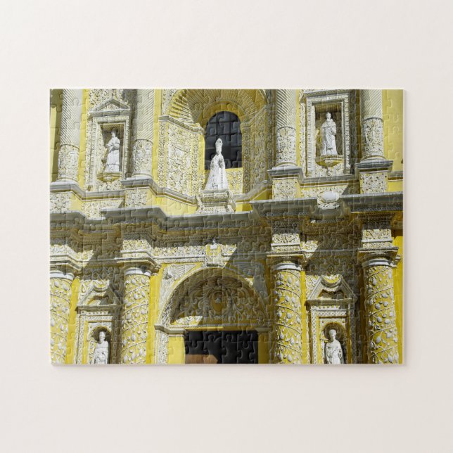 Quebra-cabeça Fachada Barroca da Igreja da Merced em Antigua. (Horizontal)