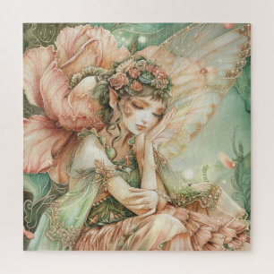 Quebra-cabeça Fada das Flores Bonita