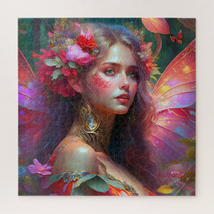 Quebra-cabeça Fada de Jardim Flor Fantasy