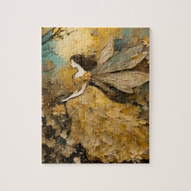 Quebra-cabeça Fada em amarelo (Vertical)