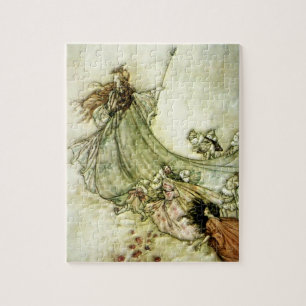 Quebra-cabeça Fadas afastado - Arthur Rackham