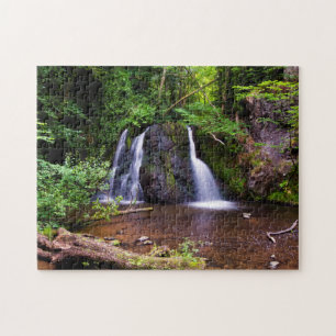 Quebra-cabeça Fairy Glen Waterfall, Rosemarkie Jigsee quebra-cab