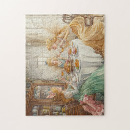 Quebra-cabeça Fairy Tea Party Spring Enchanted Sweets Magic