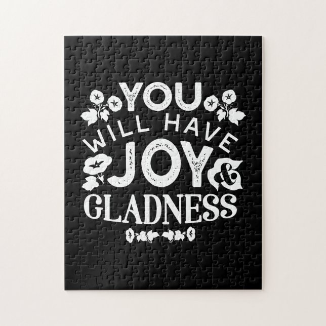 Quebra-cabeça Faith and Happiness – Joy and Gladness Quotes (Vertical)