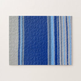 Quebra-cabeça - Faixa Azul em Crochet