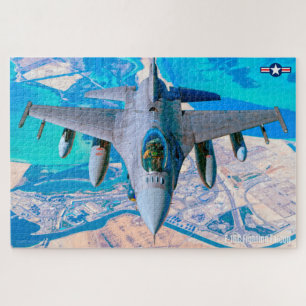 Quebra-cabeça FALCO DE COMBATE F-16C (20x30 POLEGADAS)