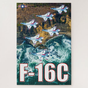 Quebra-cabeça FALCO DE COMBATE F-16C (20x30 POLEGADAS)