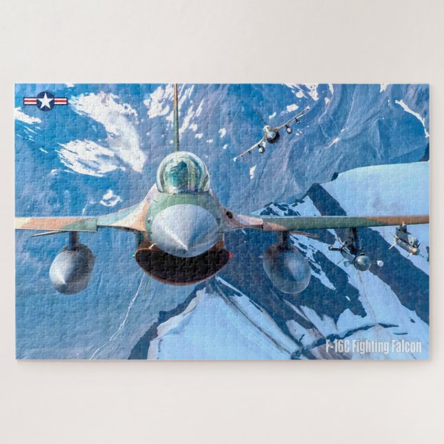 Quebra-cabeça FALCON DE LUTA F-16C - ALASKA (20x30 POLEGADAS) (Horizontal)