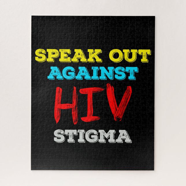 Quebra-cabeça Fale Contra o Estigma do HIV - Sensibilização para (Vertical)