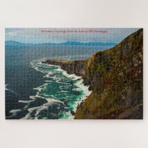 Quebra-cabeça Falésias de Kerry Portmagee Kerry Irlanda. Quebra-