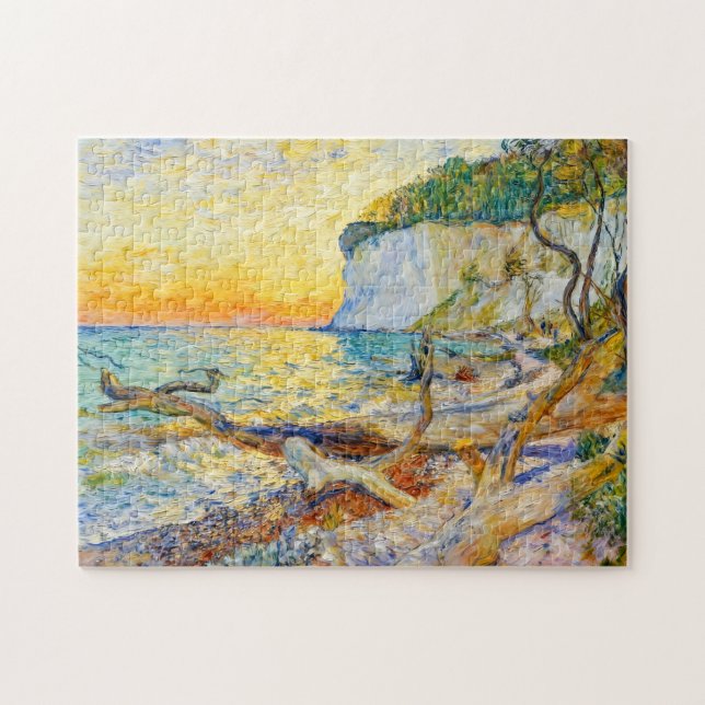 Quebra-cabeça Falésias Impressionistas na Ilha Ruegen com Báltic (Horizontal)