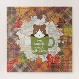 Quebra-cabeça Fall Break Cat