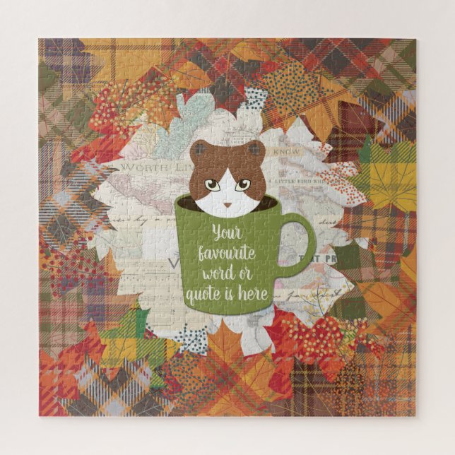 Quebra-cabeça Fall Break Cat (Vertical)