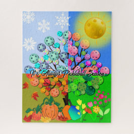 Quebra-cabeça Fall de inverno com Primavera de Verão da Estação 