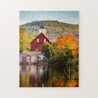 Quebra-cabeça Fall Foliage Grist Mill Ashland New Hampshire