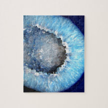 Falln Geode de cristal azul