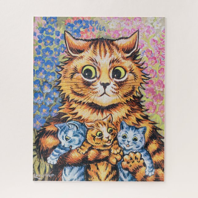 Quebra-cabeça Família Cat | Louis Wain | (Vertical)